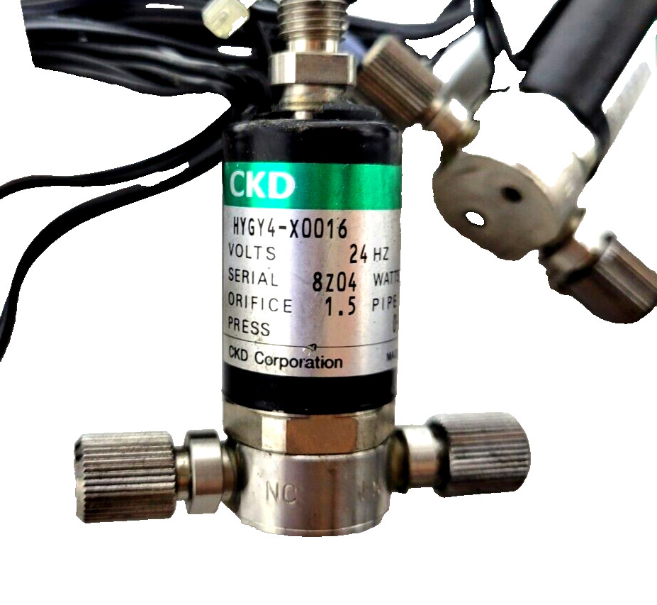 CKD HYGY4-X0016 1.5 Orifice 24Hz 0-0.3mpa M5 Valve (LOT OF 8) -USED.