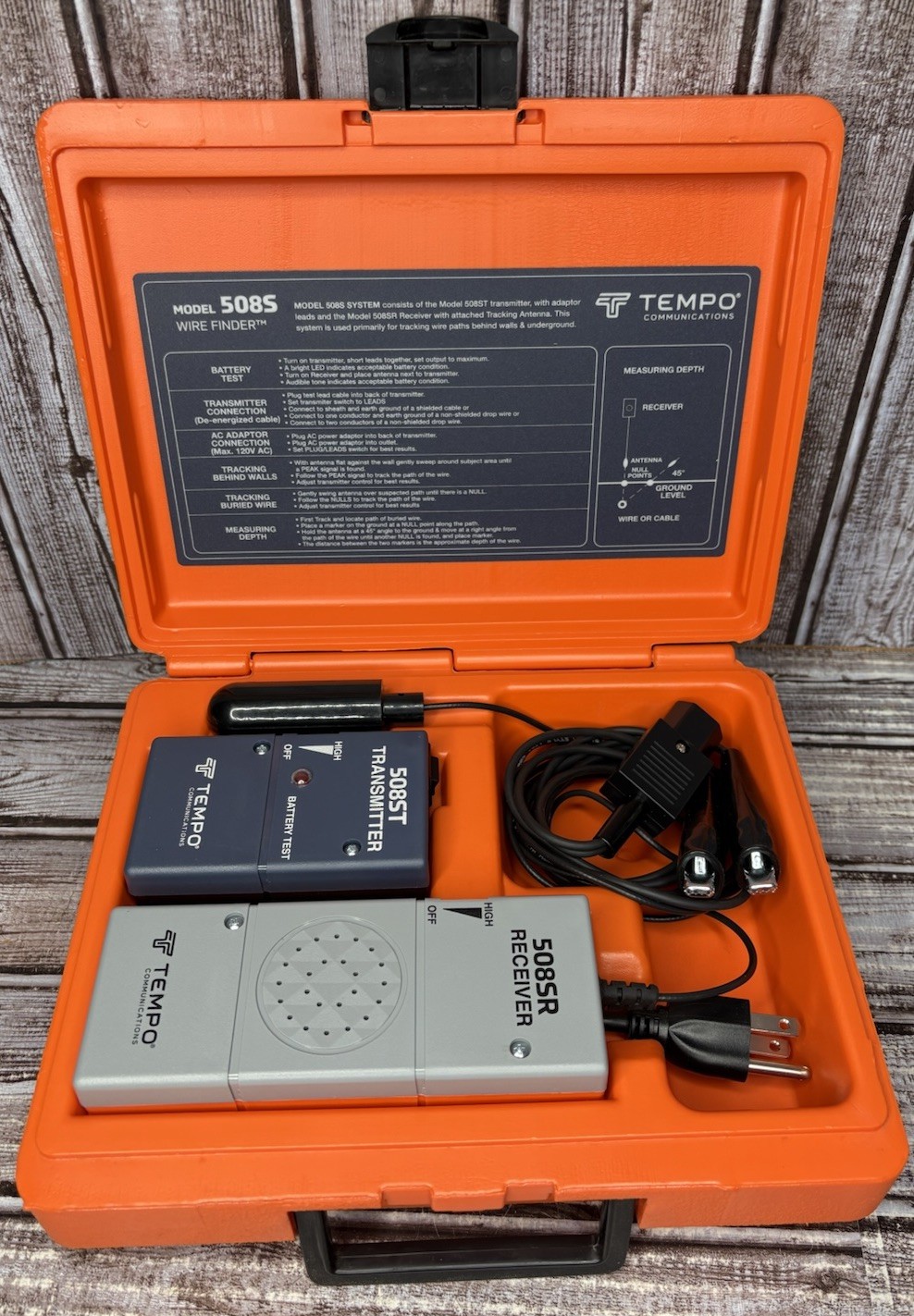 Tools Meter Tempo 508s Wire Finder Wire Locating System/Tracer /508ST/508SR