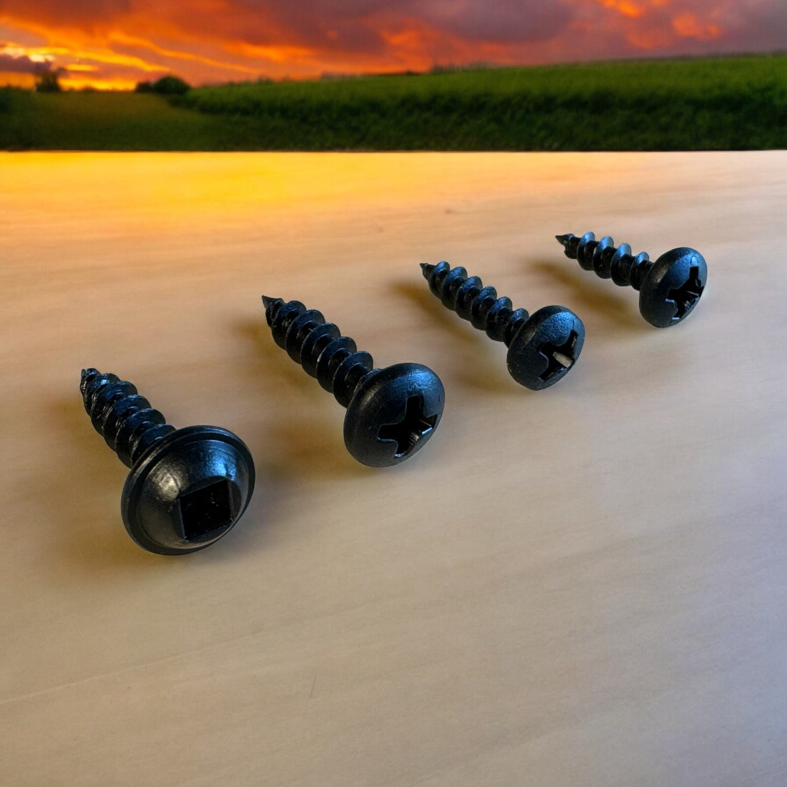 Black Pan Head Screws #6×1/2″, #6×5/8″ QTY 250 pack, #8×3/4″ QTY 200 pack