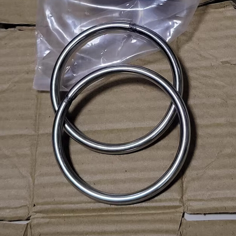 Stainless Steel O Ring Polished Welded Round Ring Heavy Duty Solid 9-344mm ID A2
