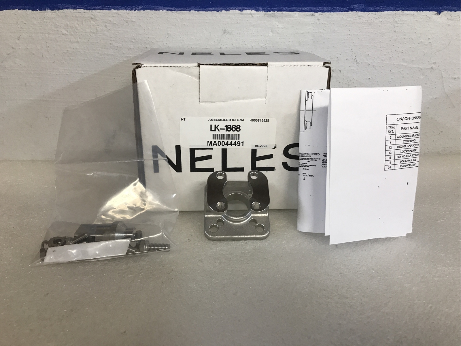 Neles Jamesbury MA0044491 Linkage Kit LK-1868 New With Box