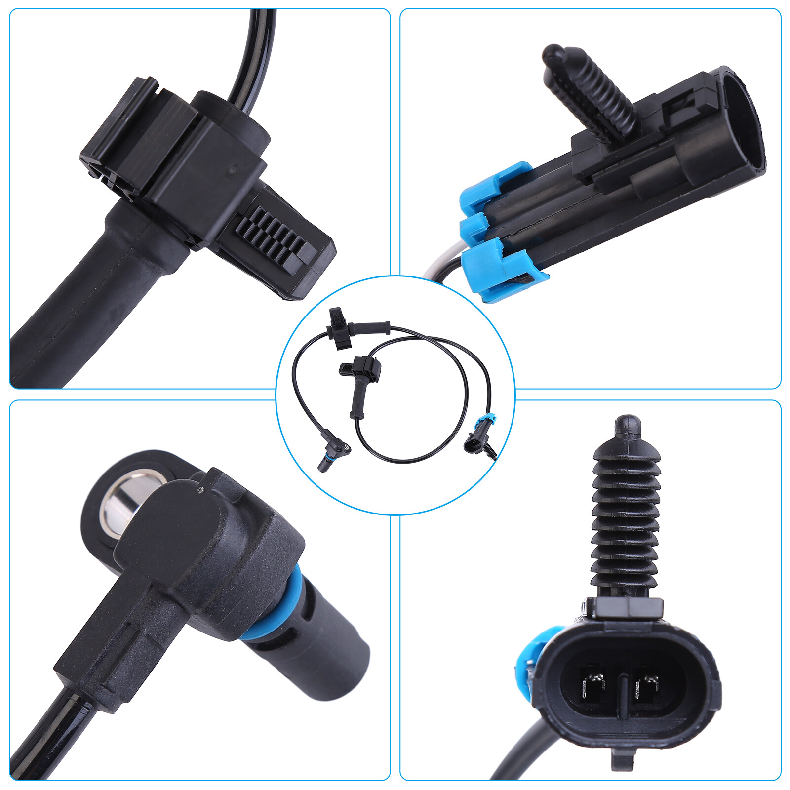 Front and Rear Left&Right ABS Wheel Speed Sensor 2 Pair for Chevy Silverado✅💟