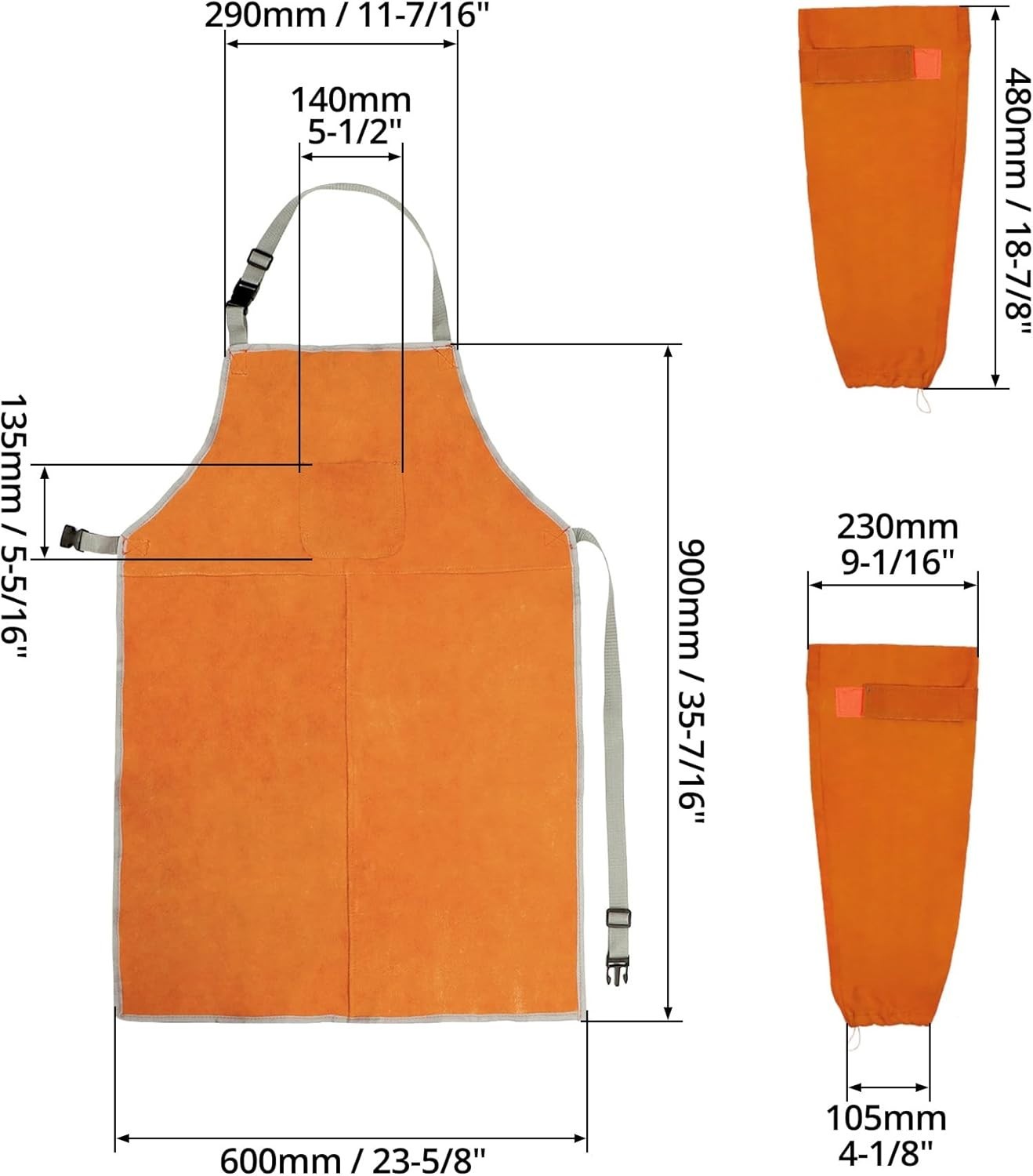 Welding Safety Clothing, Heat Resistant Leather*-