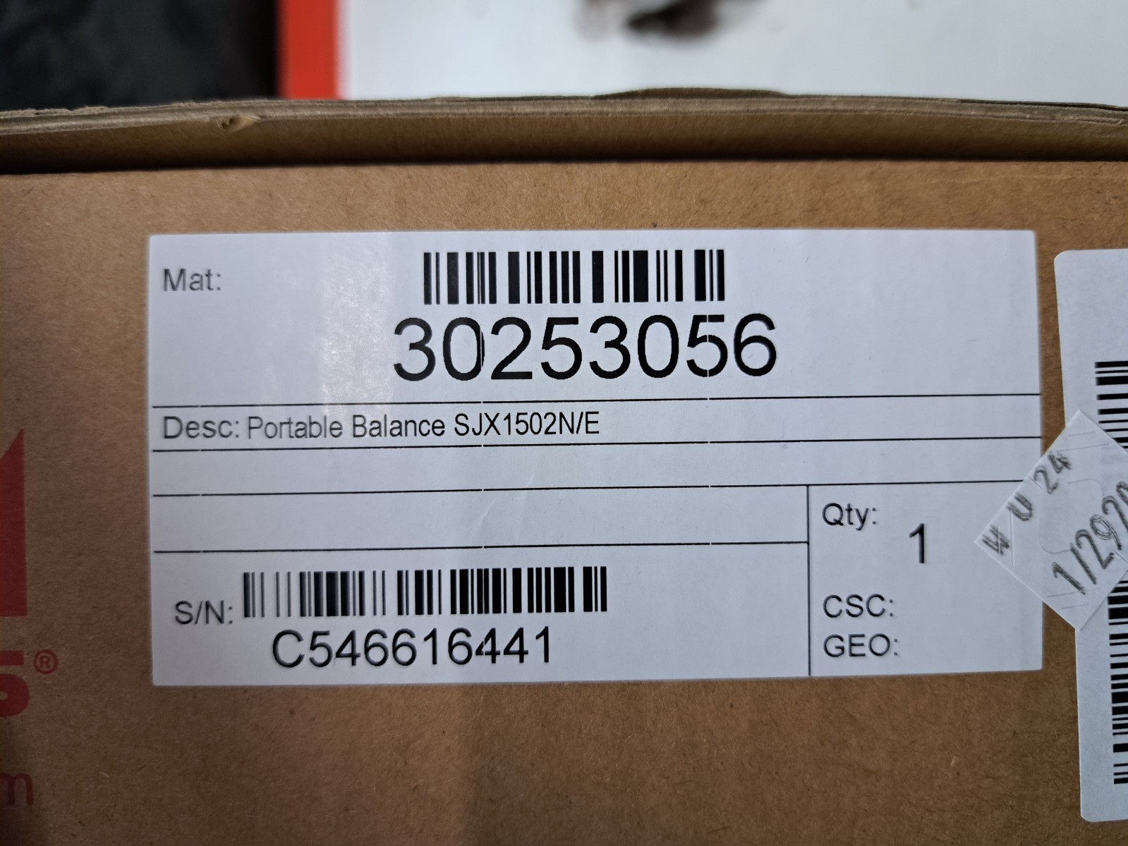 Ohaus Scout SJX1502N/E Portable Balance 1500 g Class II Legal‑for‑Trade