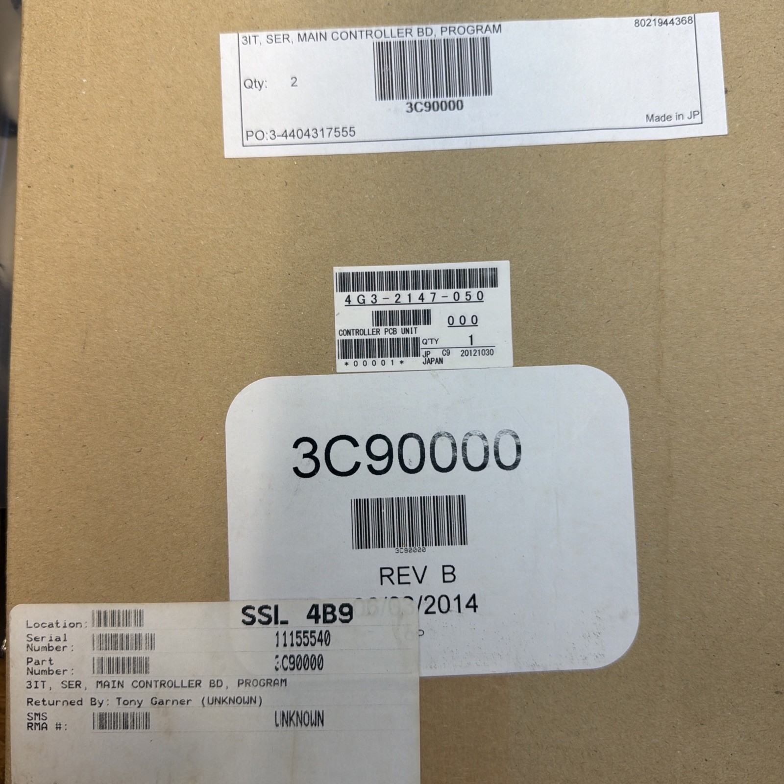 Pitney Bowes 3C90000 Main Controller Board – NEW SEALED
