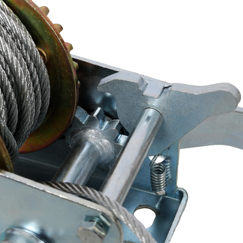 800LBS Hand Winch with 32.8FT Steel Cable, Galvanized Shell, 3.1:1 Gear Ratio…