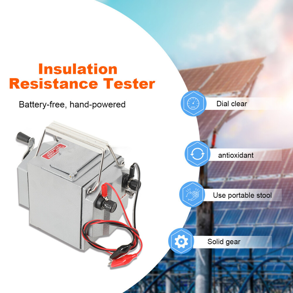 1000MΩ Megger Meter Insulation Resistance Tester Meter Megohmmeter Set 1000V