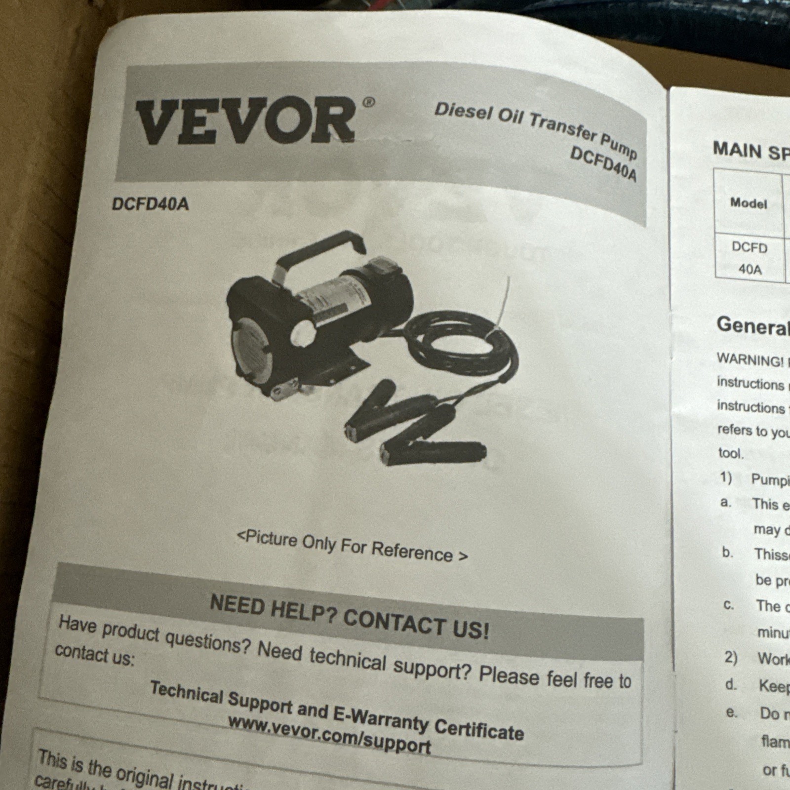 VEVOR DCFD40A10GPM 12V DC Diesel Fuel Transfer Pump Kit – C11GPM12V14HPKS06V1
