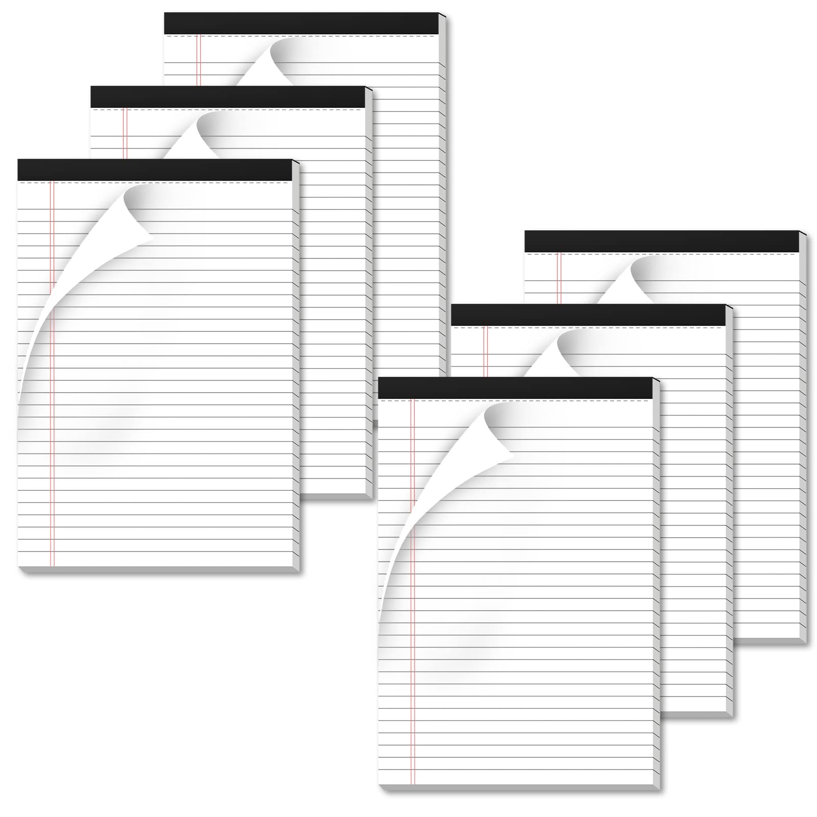 Nichela Legal Pads 6 Pack of Note 6 x 9 Inch Notepad 21lb Thick 6×9