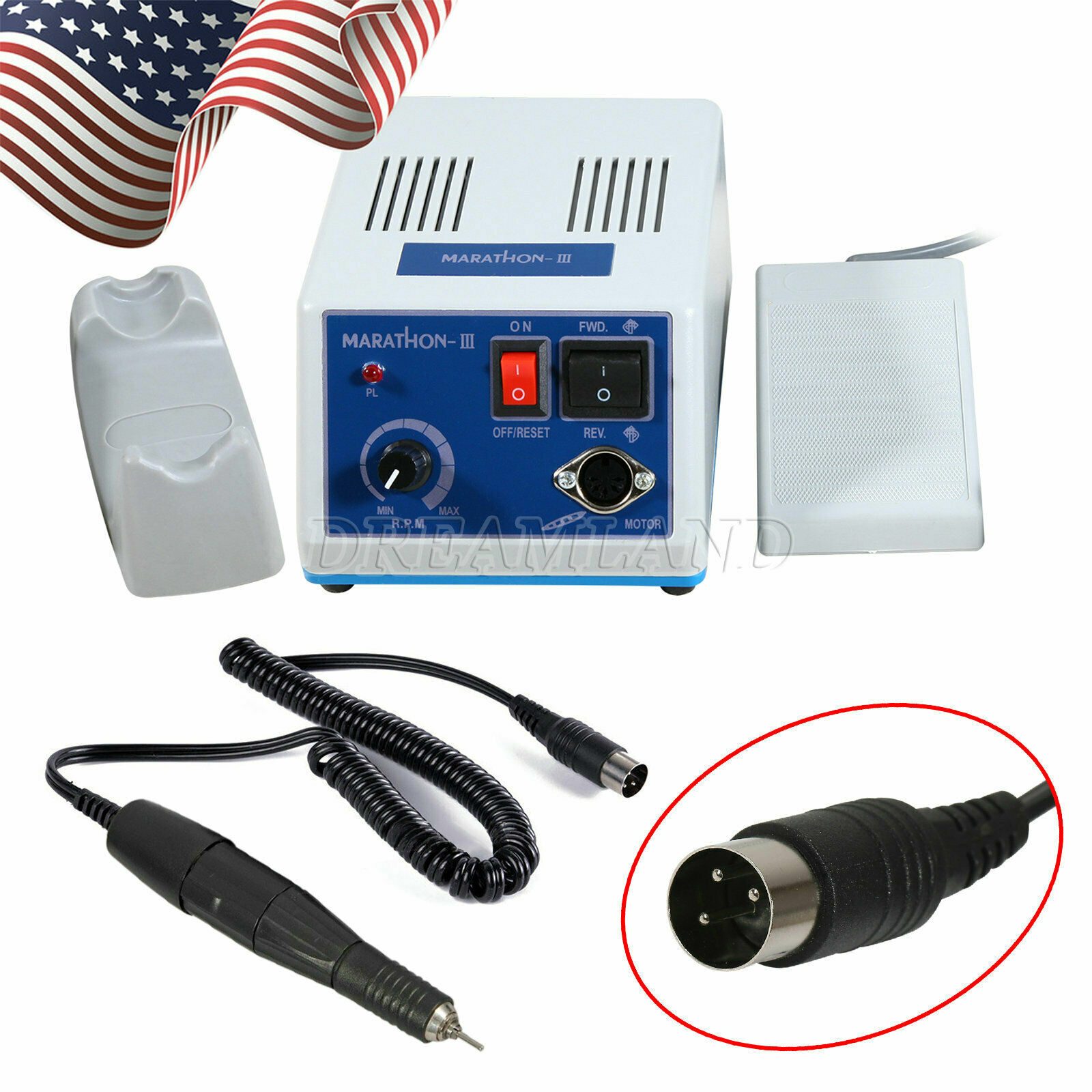Dental Lab Marathon Electric Micromotor Polishing Machine N3 /35K RPM Handpiece