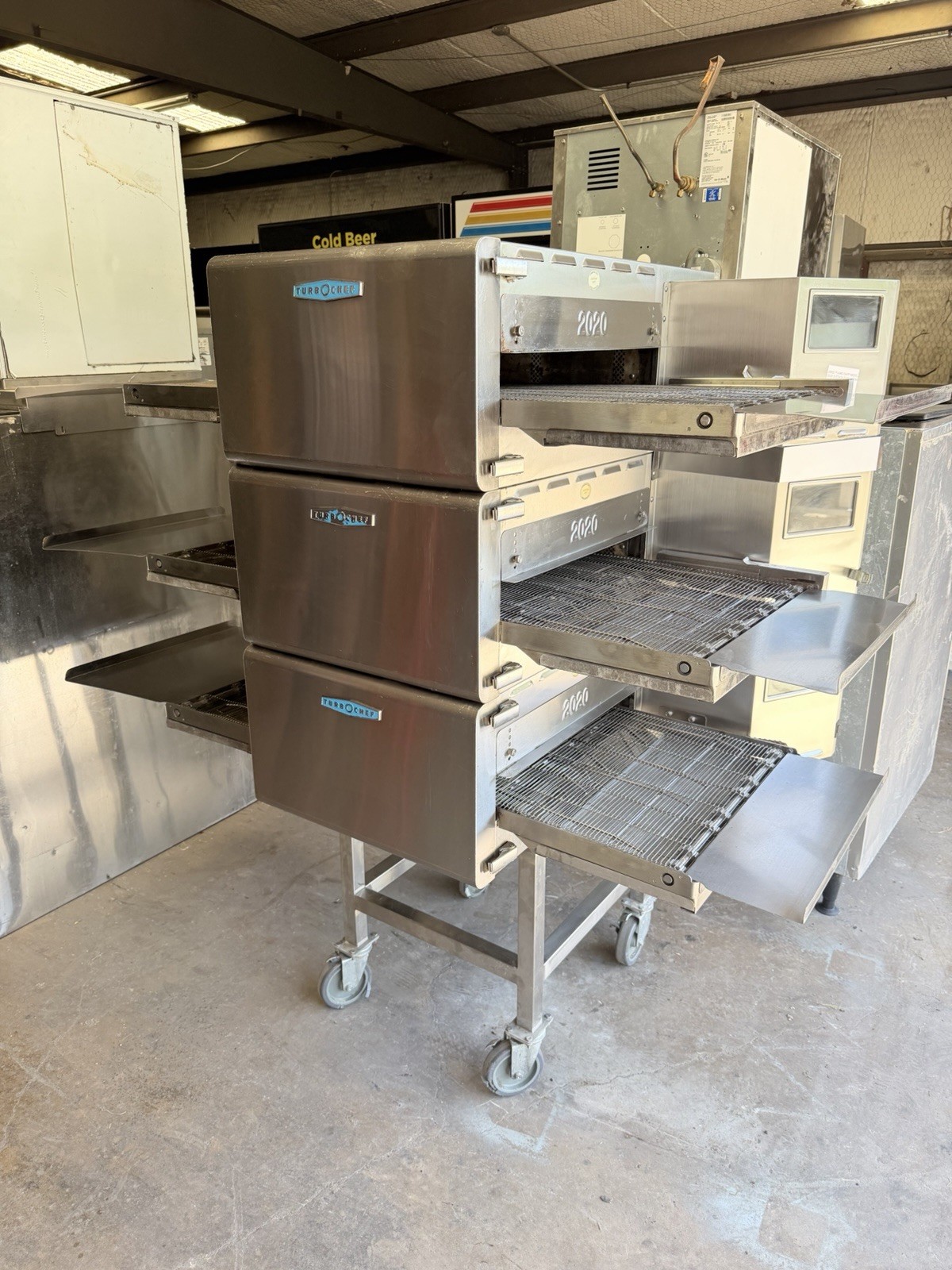 2024 TURBOCHEF HHC2020 TRIPLE STACK ELECTRIC CONVEYOR PIZZA OVEN. WORKS GREAT!