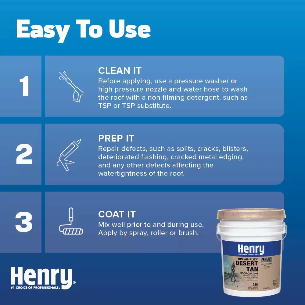 288 Solar-Flex Desert Tan Acrylic Elastomeric Reflective Roof Coating 4.75 Gal.