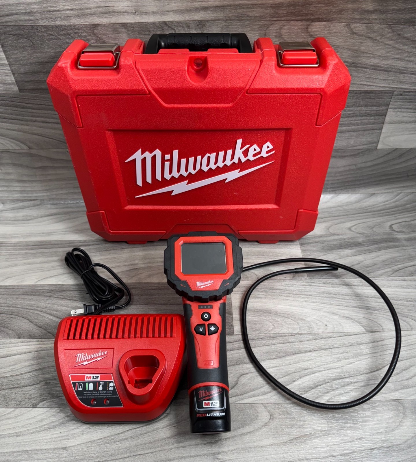 MILWAUKEE 2313-21 M12 M-SPECTOR 360 INSPECTION CAMERA KIT BUNDLE BATTERY & CASE