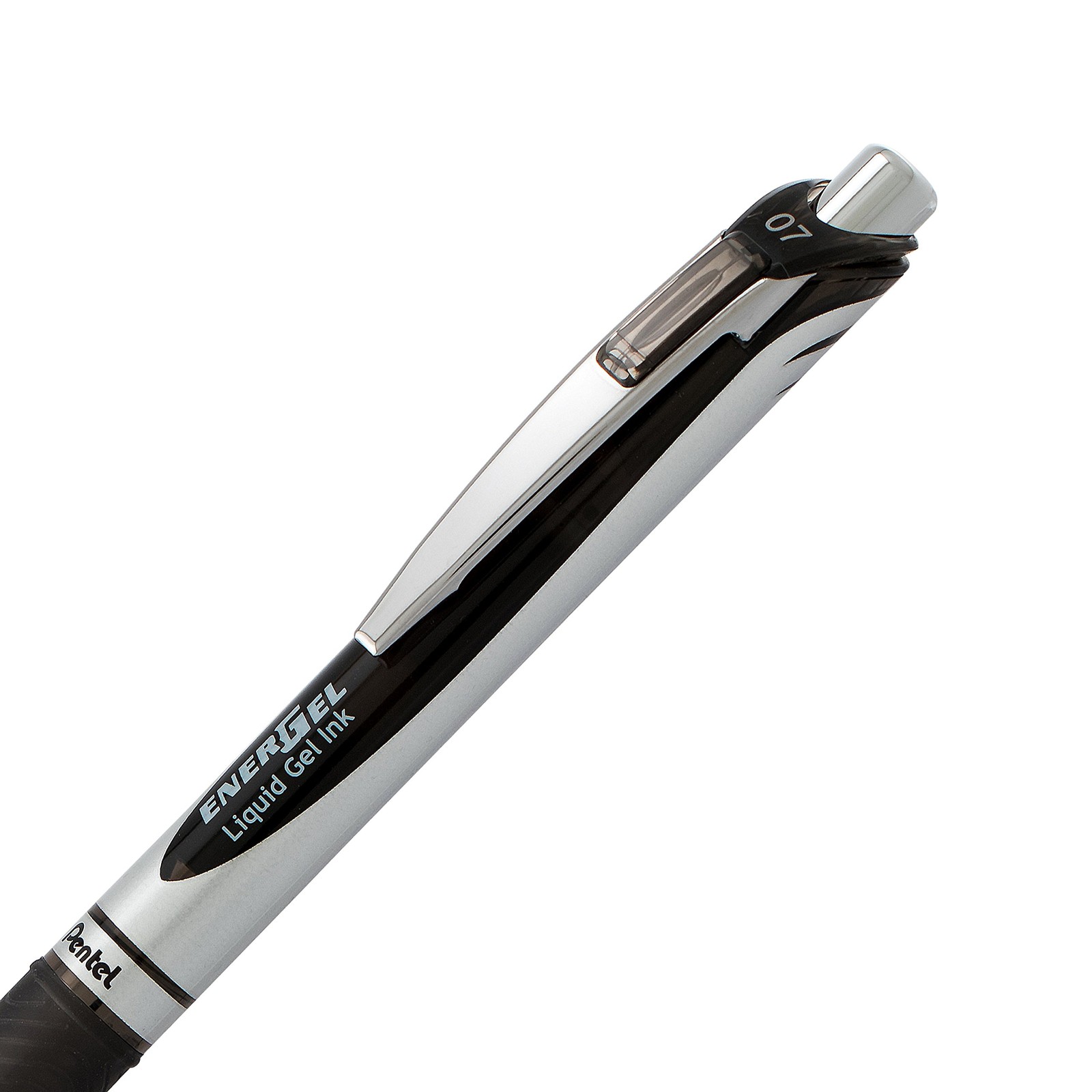 Pentel EnerGel RTX Retractable Liquid Gel Pen, 2 Count (Pack of 1), Black