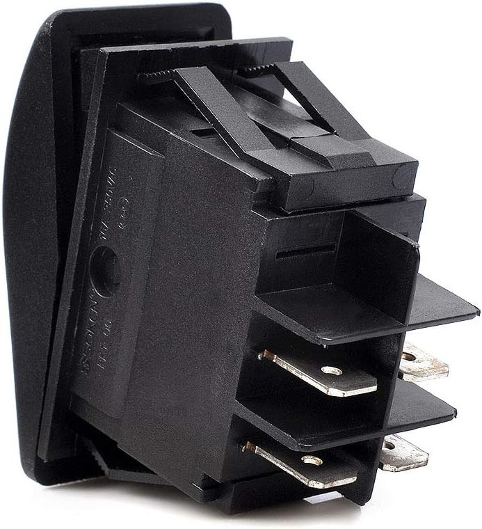 6PCS Rocker Switches 12 Volt 4Pin SPST 20A/12V 10A/24V On/Off Set with Night Glo