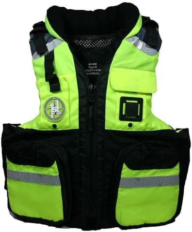 First Watch AV-800 Four Pocket Flotation Vest – Black – XXL to 3XL