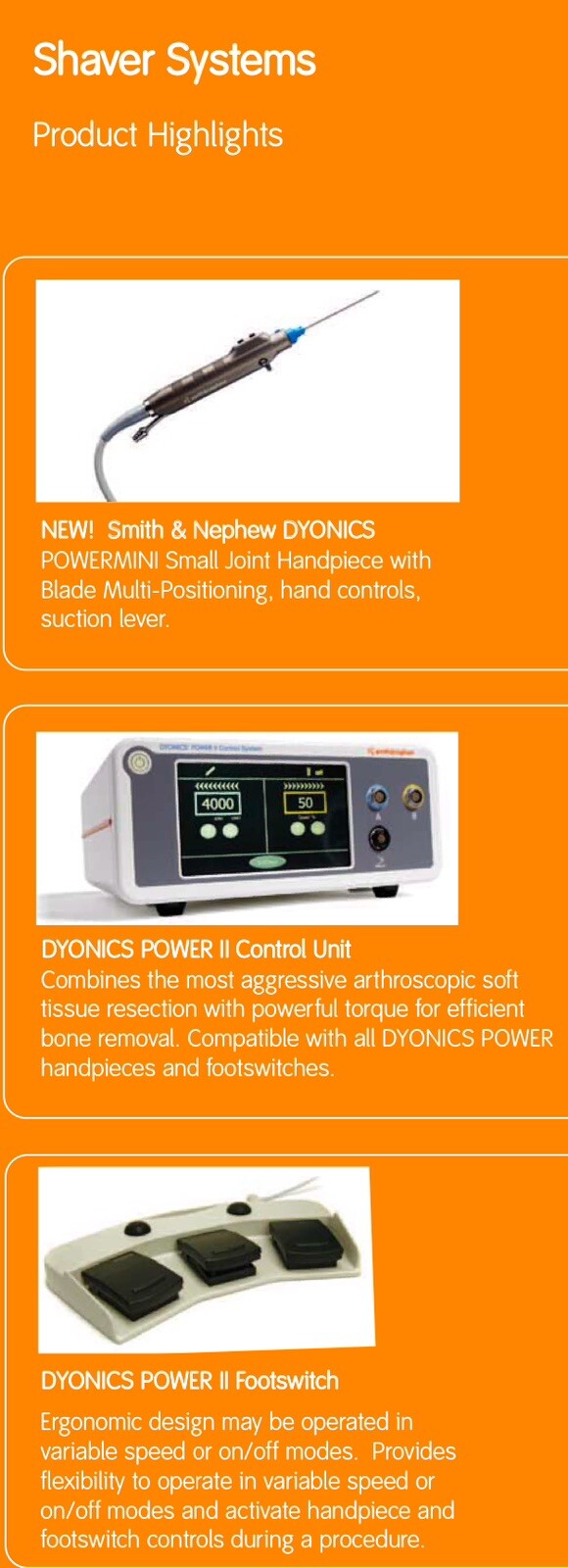 S&N DYONICS® POWER II Shaver System Control Unit 72200873 (1 Unit)