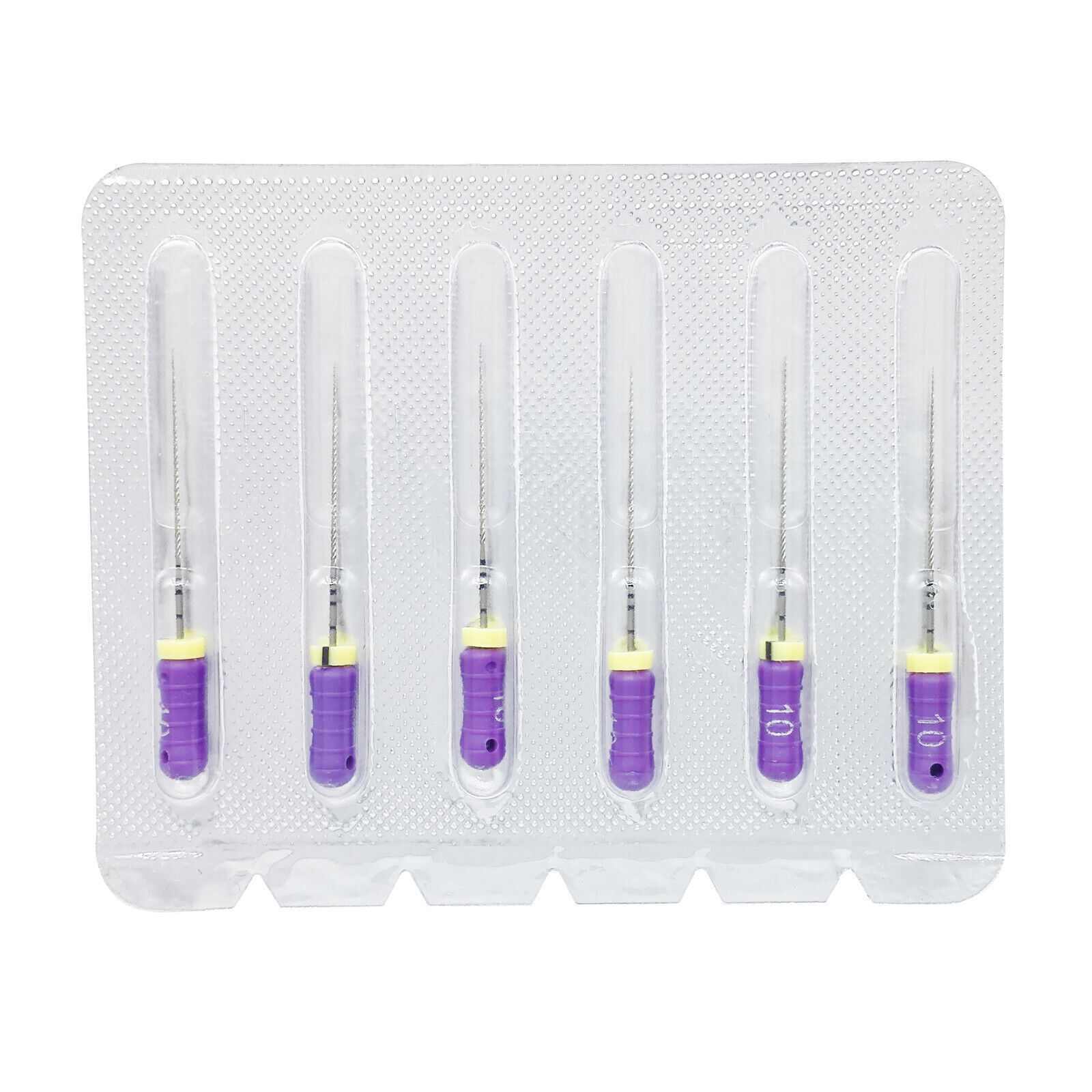 6 Pcs/Pack Dental 21/25mm C-Files Endo Root Canal File Stainless Steel Hand Use