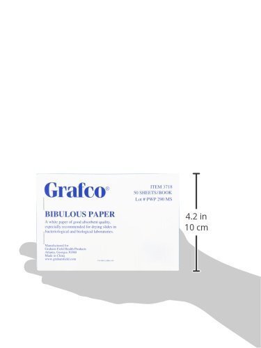 3718 Grafco Bibulous Blotting Absorbent Paper 50 Sheets 4×6 Inch Pack 6