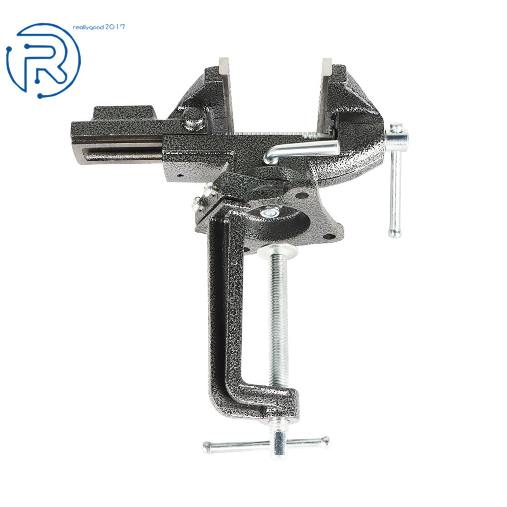 Bench Vise 3.3In Adjustment Dual-purpose Heavy Duty Cast Steel with Swivel Base