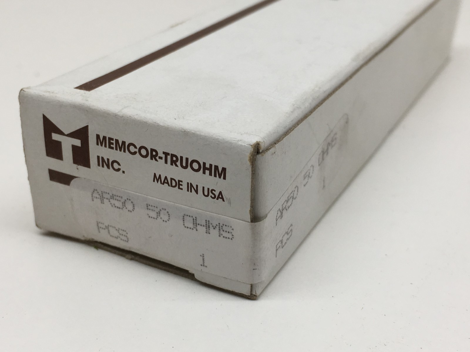 Memcor AR50 Truohm 50-Ohm Resistor 9721 50Ω