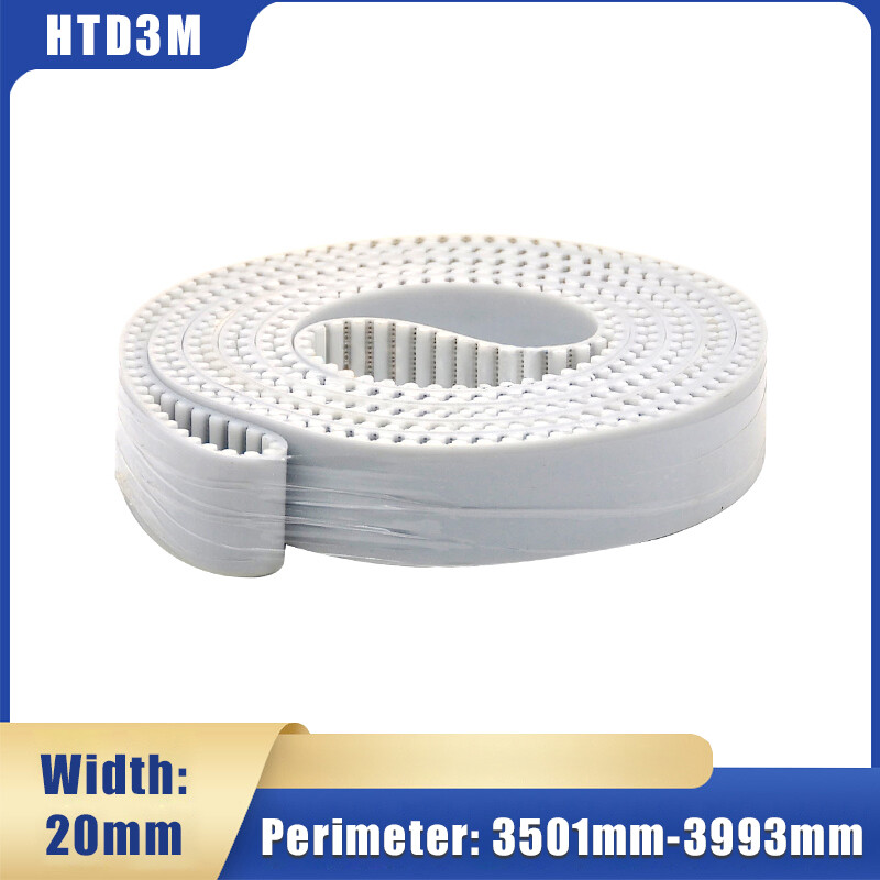 Timing Belt HTD3M Perimeter 3501-3993mm Width 20mm Polyurethane Steel Wire Belt
