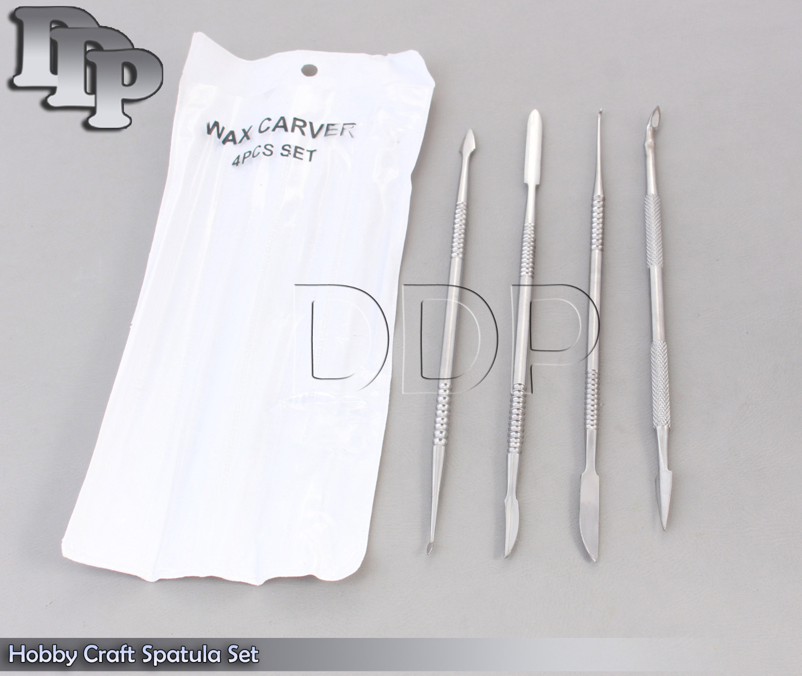 4 Pc Stainless Steel Dental Hobby Craft Spatula Set