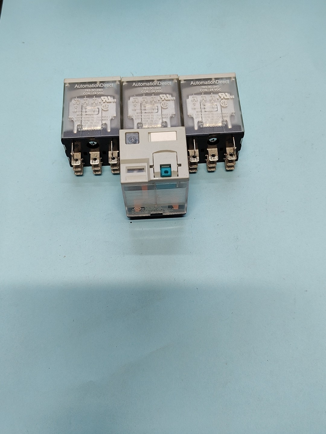 Automation Direct 783-3C-24D Plug-In Relay, 3PDT 11-Pin, 15A Max, 24VDC Coil