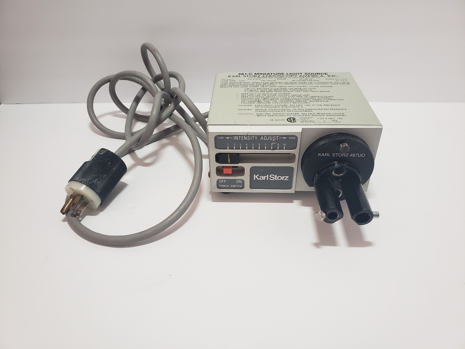 Karl Storz 481C Miniature Light Source with 487UO Light Unit