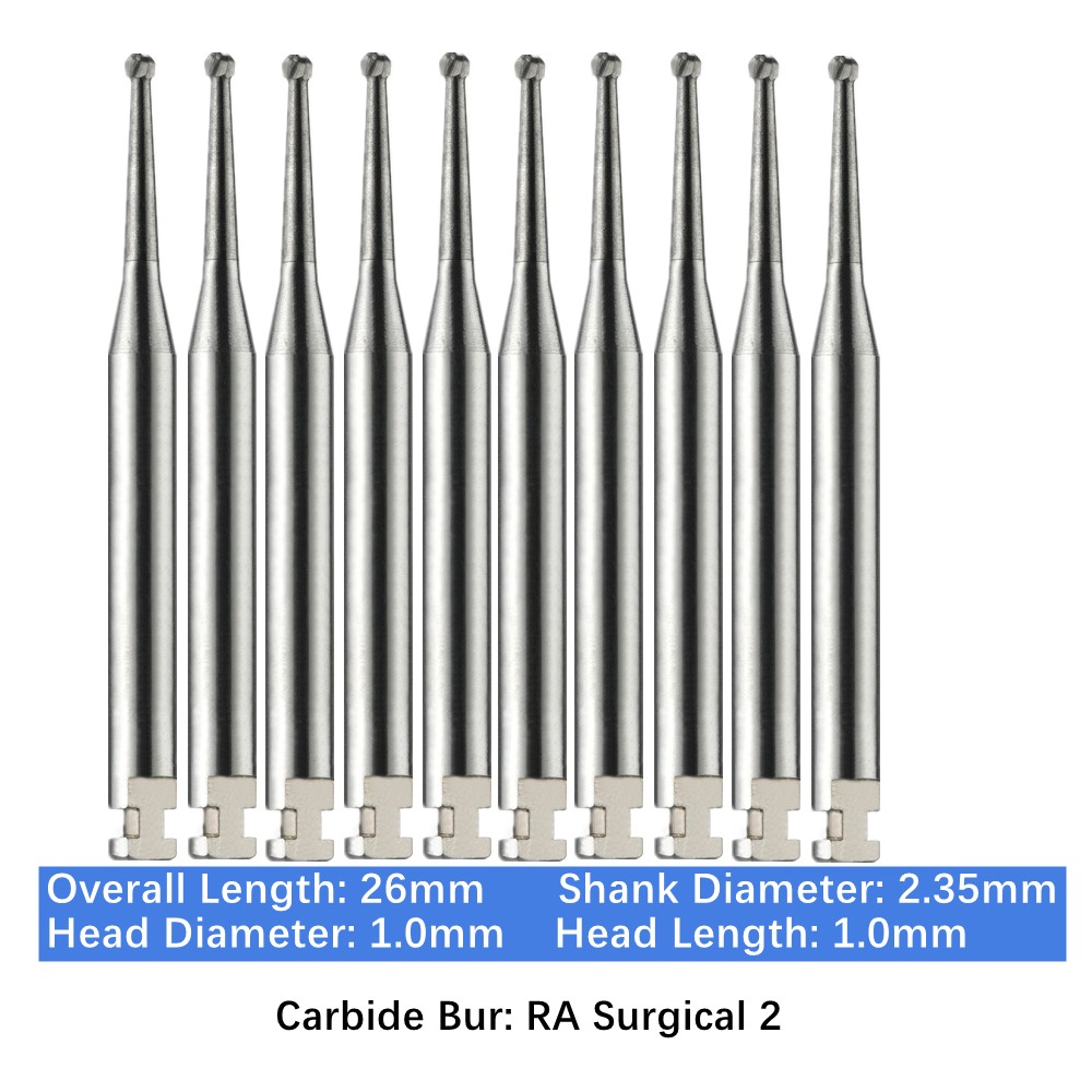 Vakker 10PC/PACK Dental Low Speed Carbide Burs Tungsten Latch Type LA RA SURG