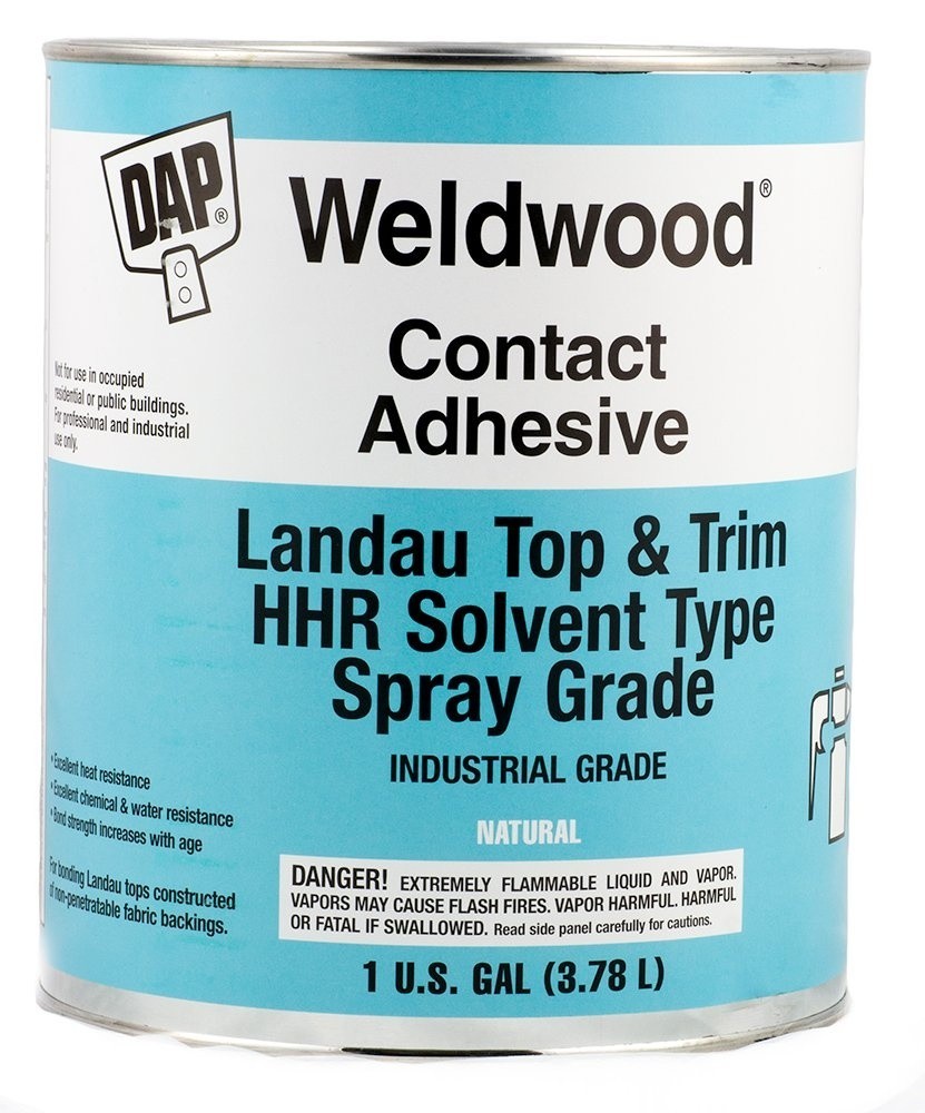 DAP Weldwood Contact Cement Adhesive – Landau Top & Trim HHR Solvent Spray 1 Gal