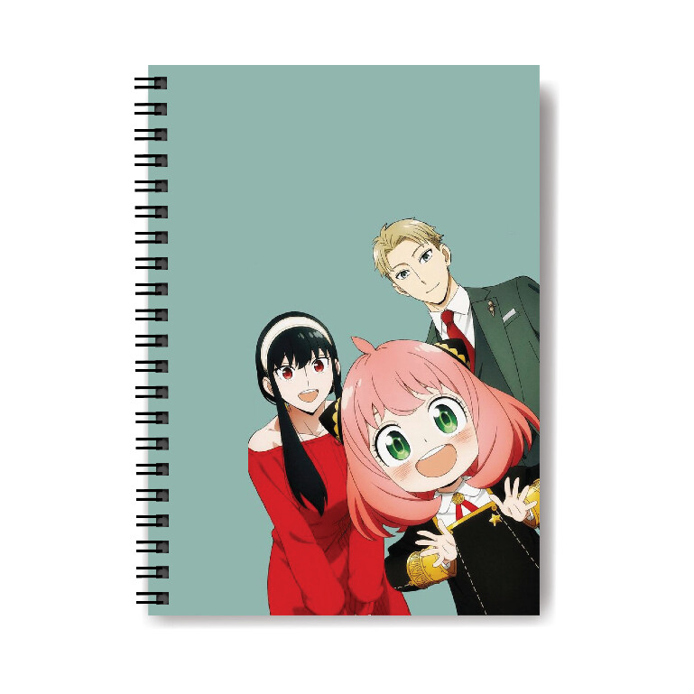 A5 Notebook Sidebind Anime Design Cardcover Book Lined Journal School Office