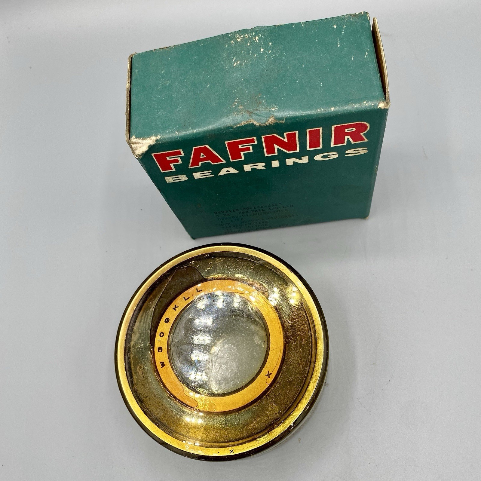 Sealed! FAFNIR W309KLL Metal Shielded Bearing, Made In The USA