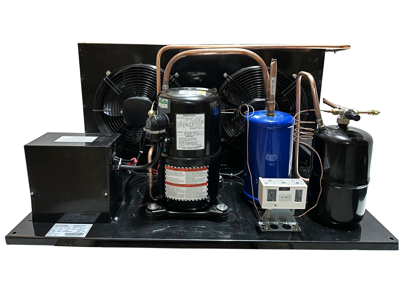 Outdoor QT AWS2512ZXN Condensing Unit 2-1/2 HP, Low Temp, R404A, 220V/1PH (USA)