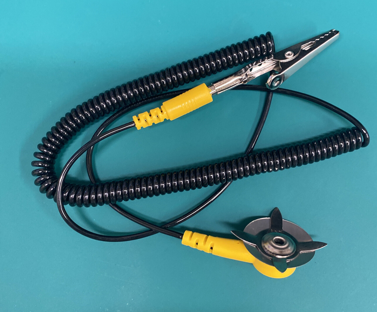 Anti-Static ESD Grounding Cable Kit, Cord, Alligator Clip, Snap, Claw PU Wire