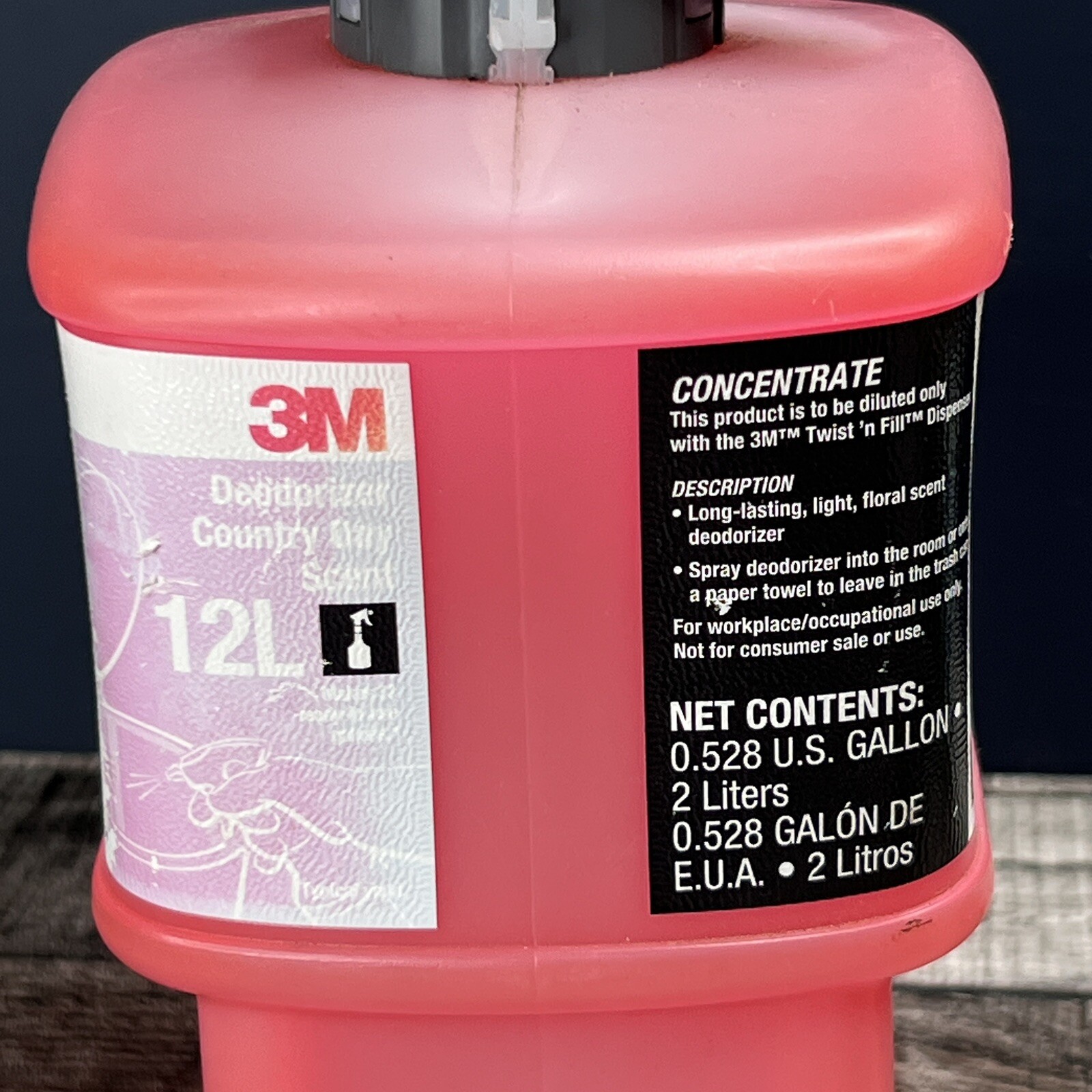 New 3M Deodorizer Country Day Scent Concéntrate 12L Gray Cap