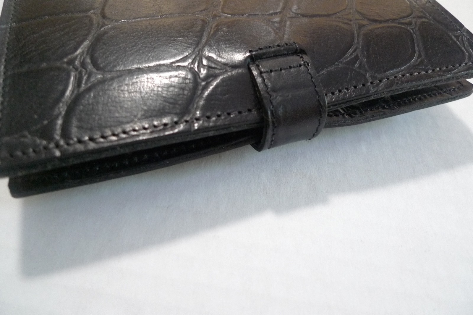 MULBERRY – POCKET BOOK AGENDA – MADE @ UK – BLACK CONGO LEATHER – NEW OLD STOCK