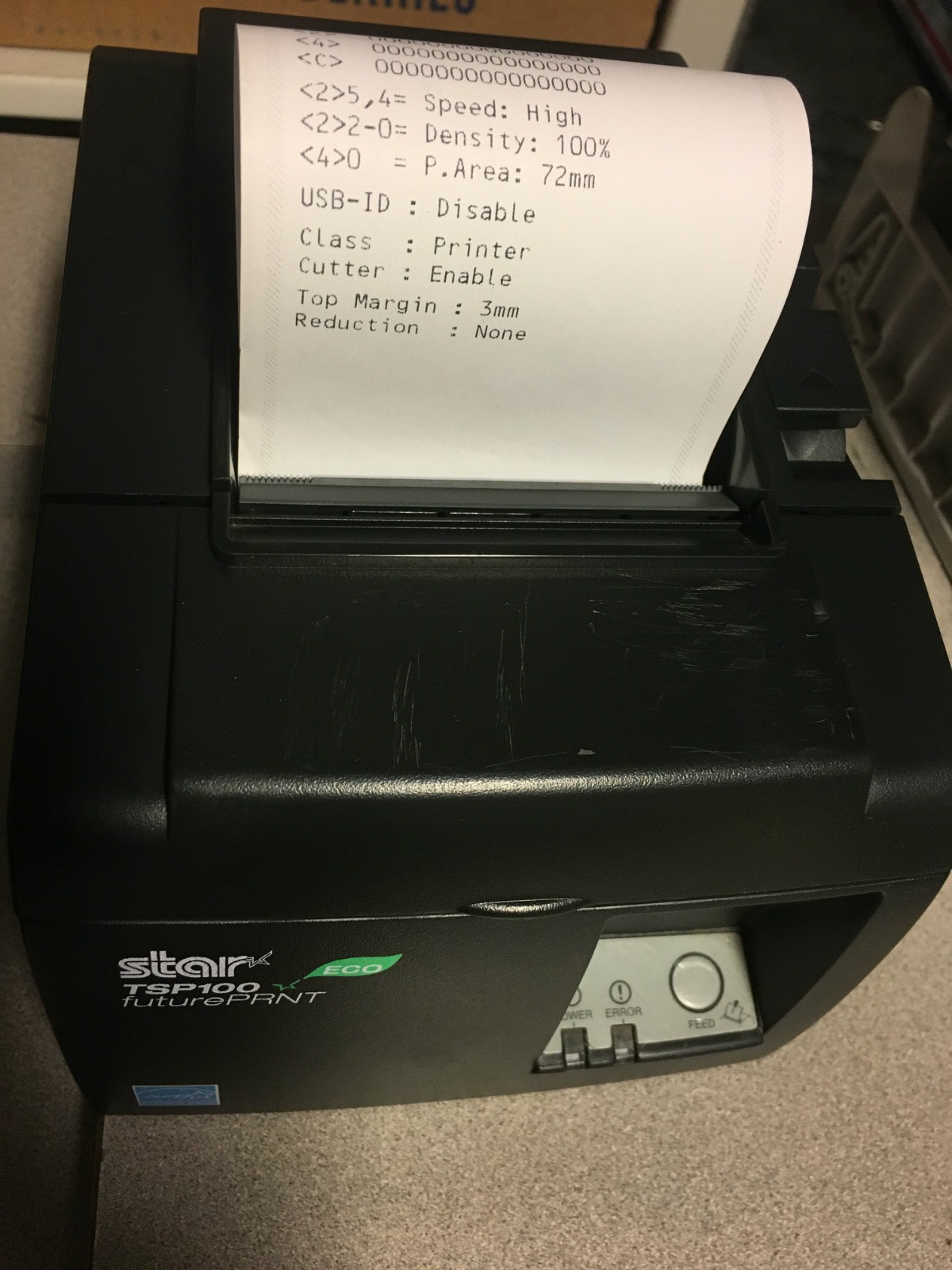 STAR TSP100 FuturePRNT POS Black Network Receipt Printer TSP143iiiLAN 143-LAN