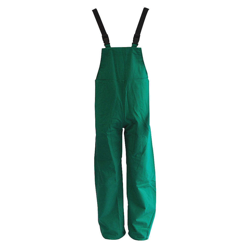 FR Rain Bib Overall Green Flame Resistant 32-34 S Small Adjustable Condor 4Pcr7