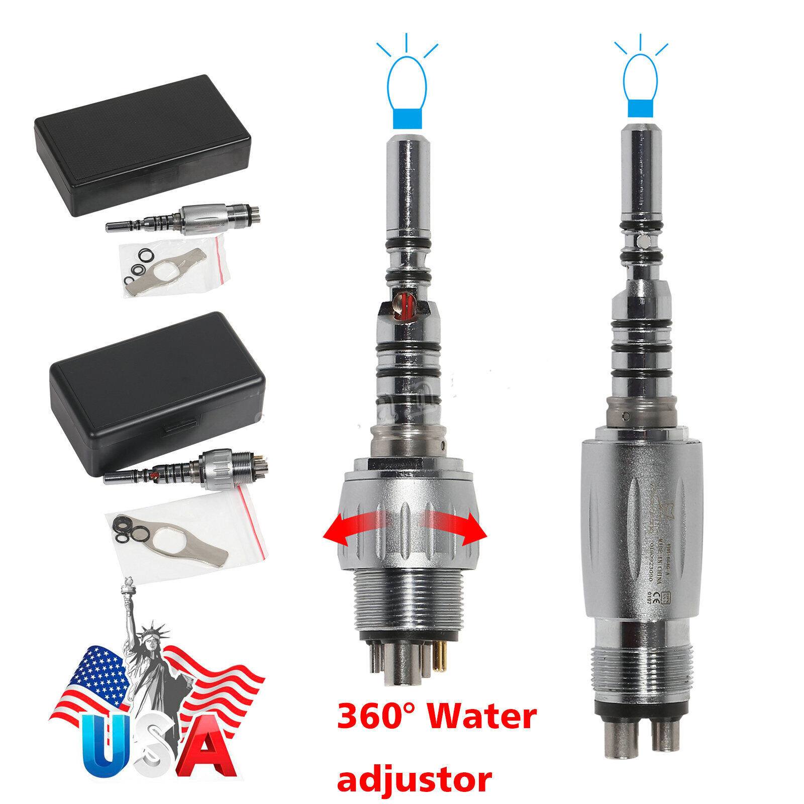 Dental KAVO Multiflex LUX LED Quick Coupler 4/6Hole fit Fiber Optic Handpiece