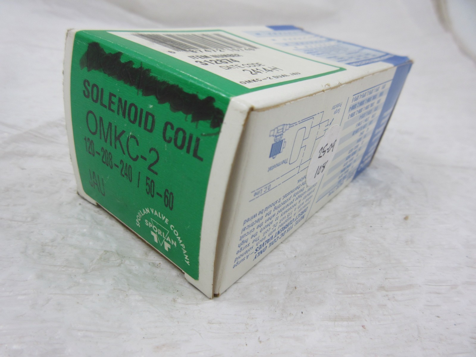SPORLAN OMKC-2 REFRIGERANT LIQUID LINE SOLENOID VALVE COIL 120/208/240 V