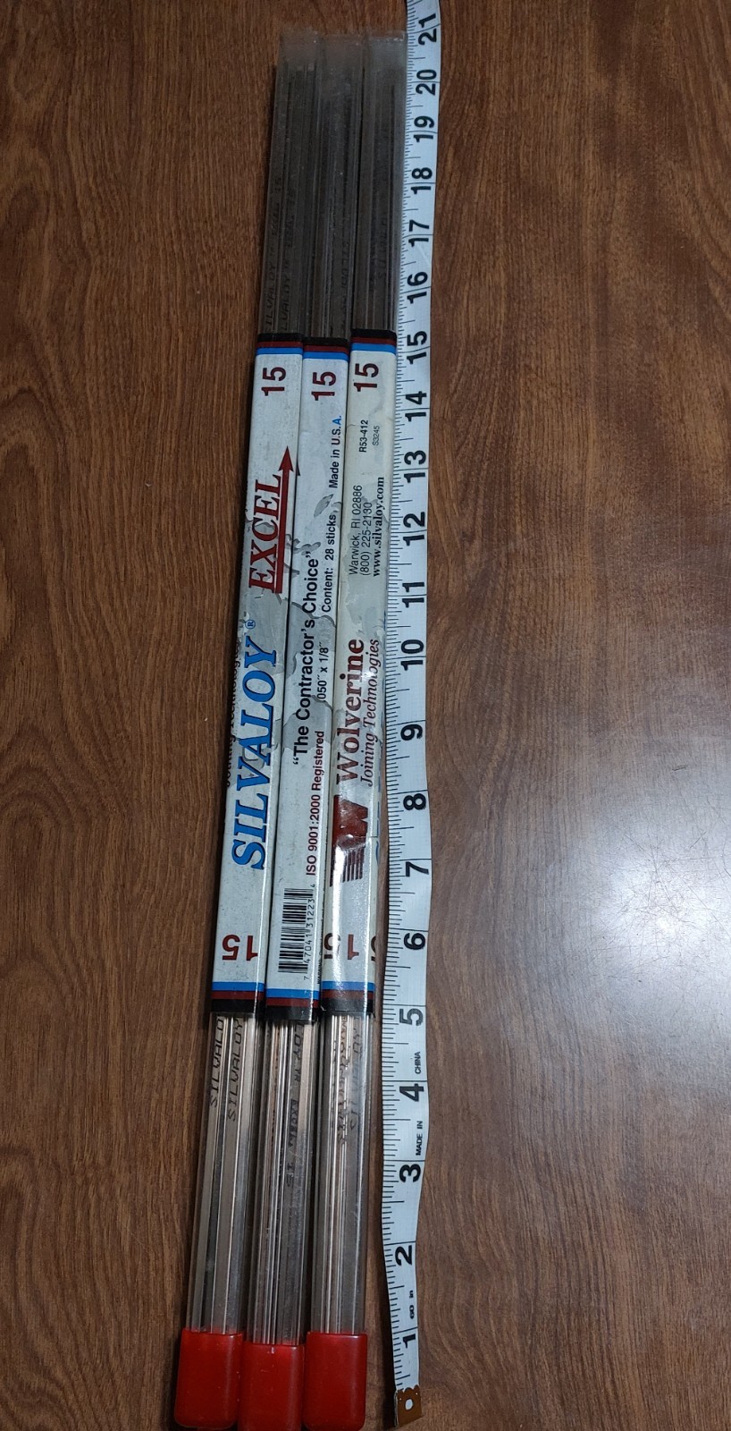 3LBS Lot SILVALOY 15% Silver Brazing Alloy 84 Rods HVAC Grade