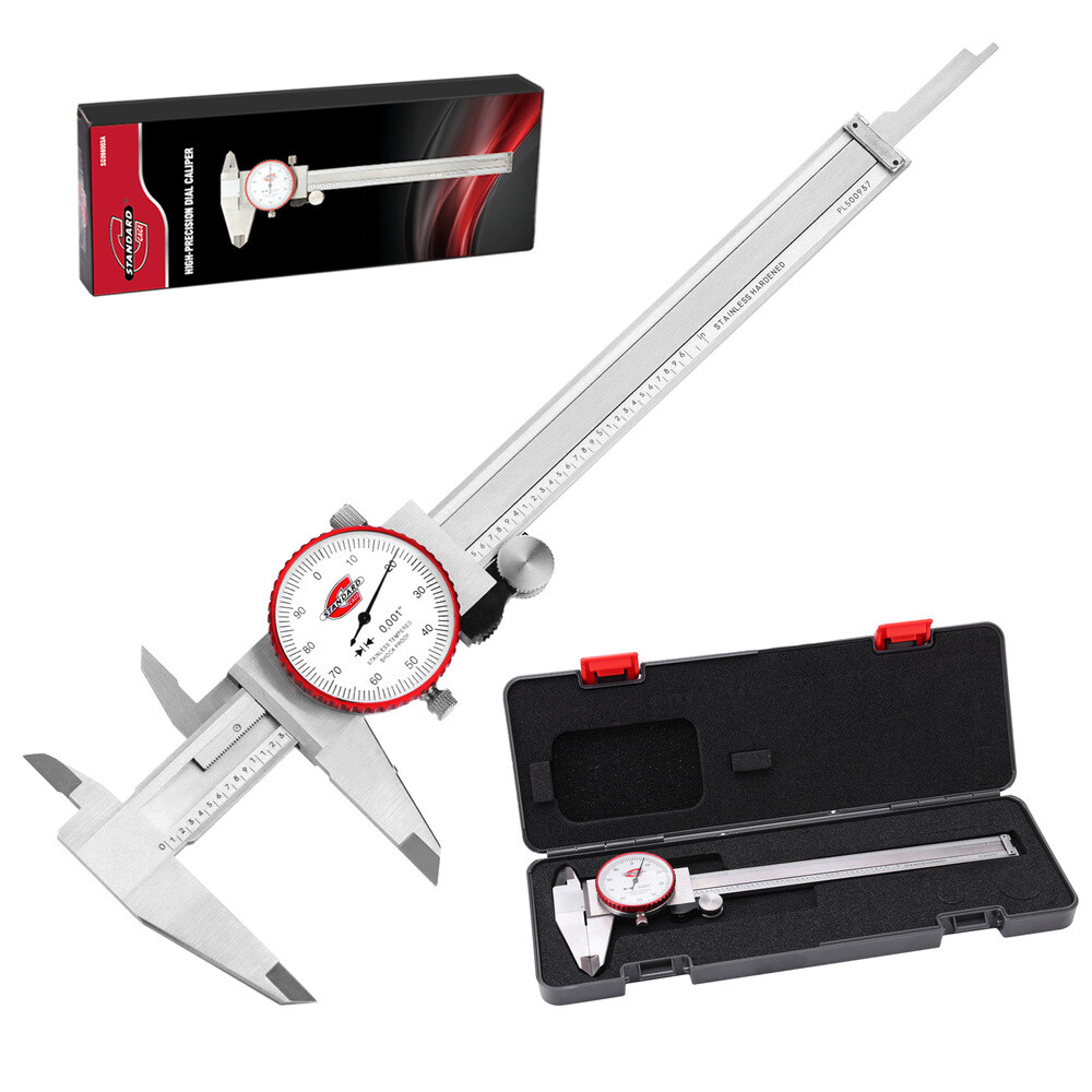Standard Gage 0-6″ Range SAE Dial Caliper Measuring Tool ±0.001″ Accuracy USA