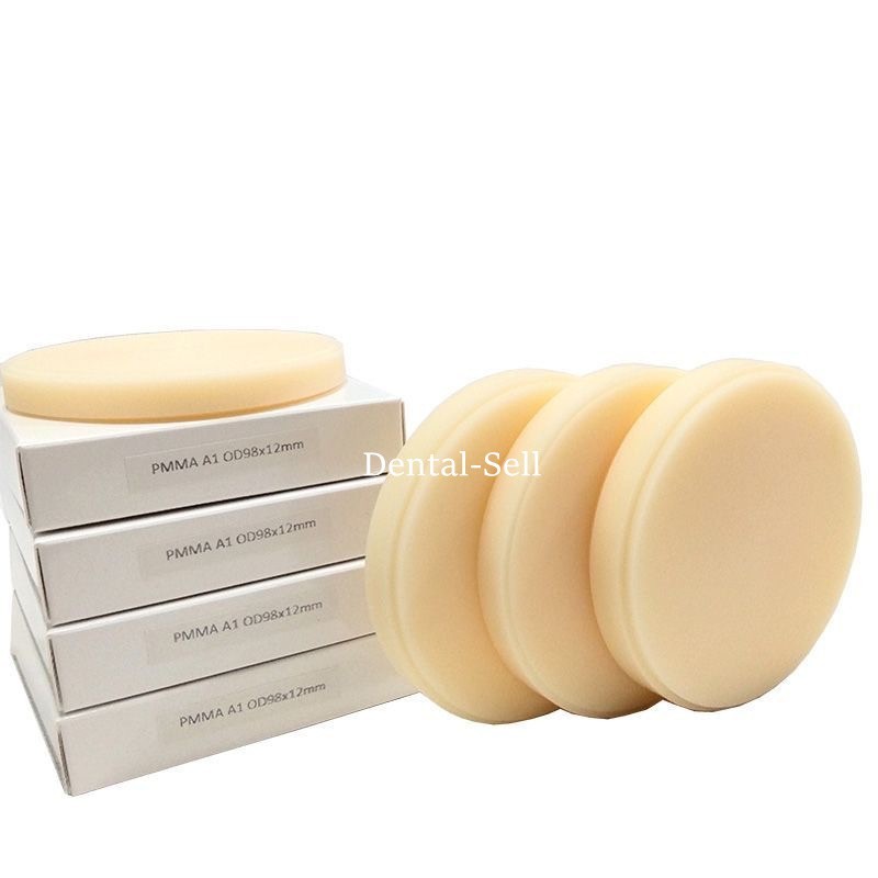 PMMA Blocks Disc Multilayer Dental Resin Round Material A1/A2/A3 Shade 98mmx16mm