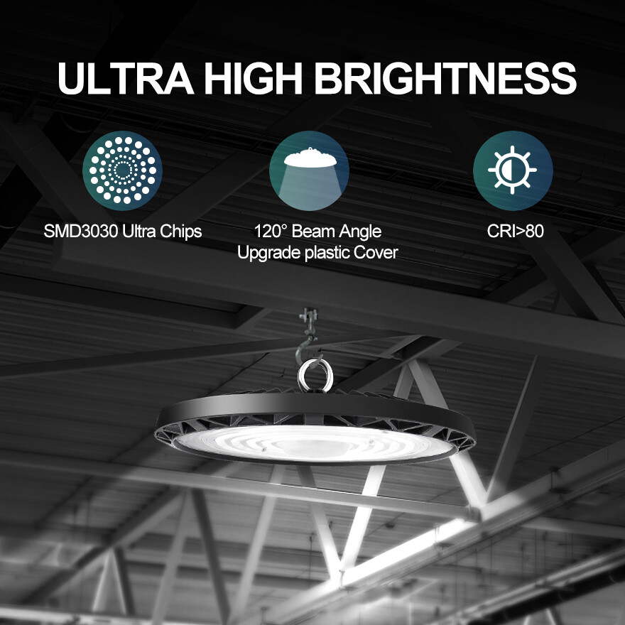20 Pack 100W UFO LED High Bay Light Commercial Industrial Factory Shop Lights