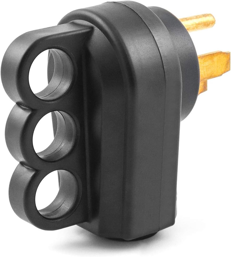 Nema 14-50P 50 Amp Male RV Replacement Plug, 125/250V Power Assembly Plug with H