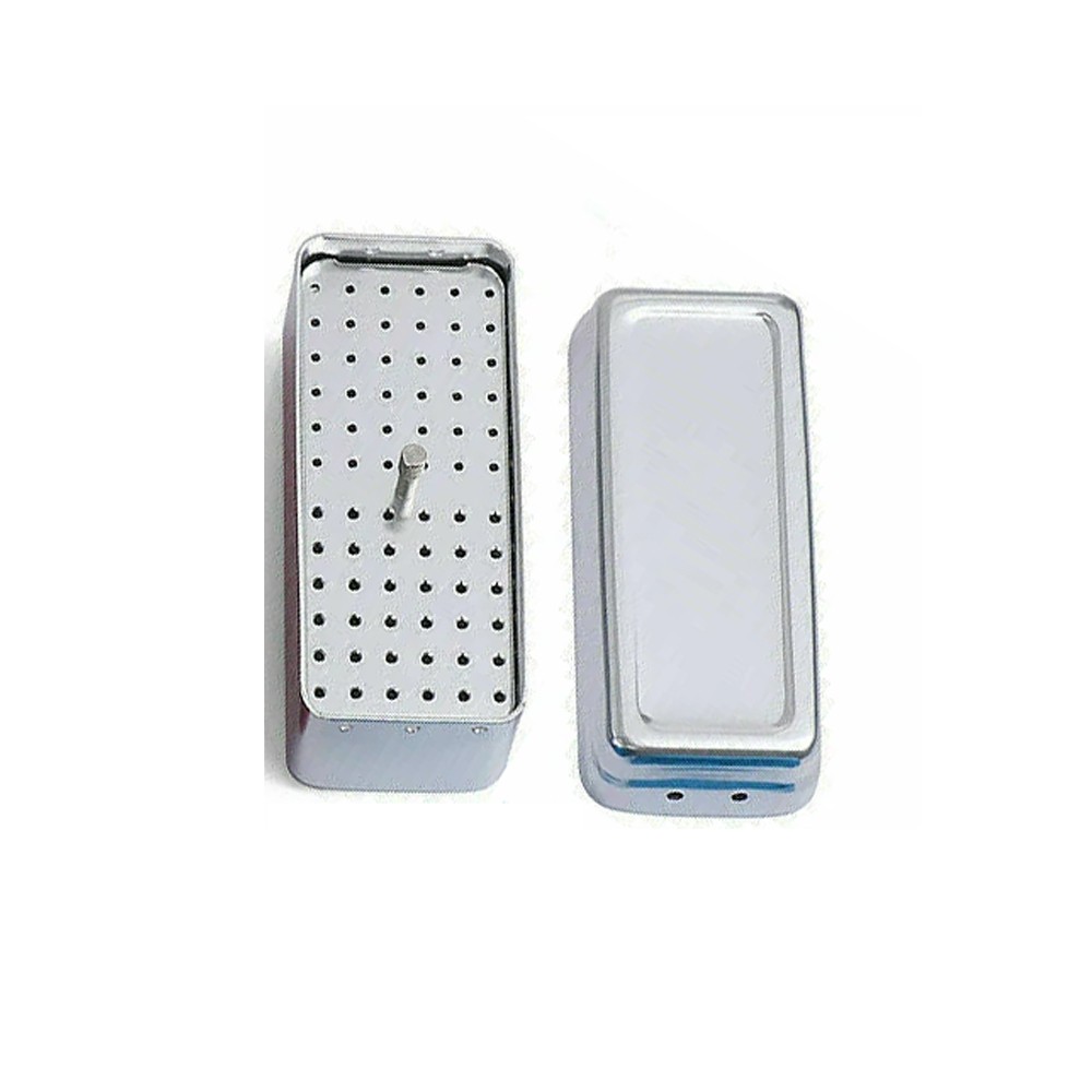 1~4PCS 72 Holes Dental FG Bur Endo File Holder Stand Autoclave Disinfection Case