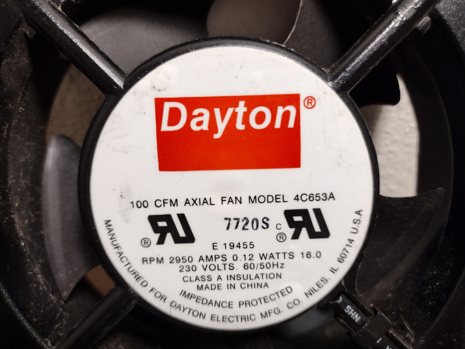 Dayton 100 CFM Model 4C653A Axial Fan & Cool Master SickleFlow Fan Lot (UNTESTED