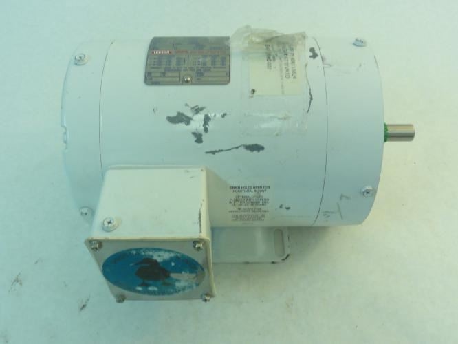 207132 Old-Stock; Leeson 115743 AC Motor; 1/2HP; 1140RPM; 208-230/460V