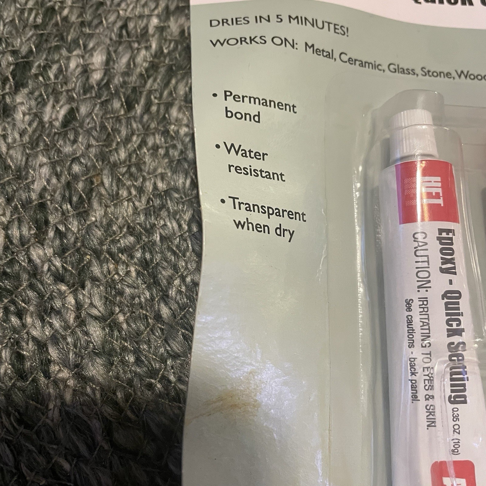 ✅HFT Super Strong Quick Setting Epoxy 0.35oz 10g Dries Clear Item 92665 #️⃣0832
